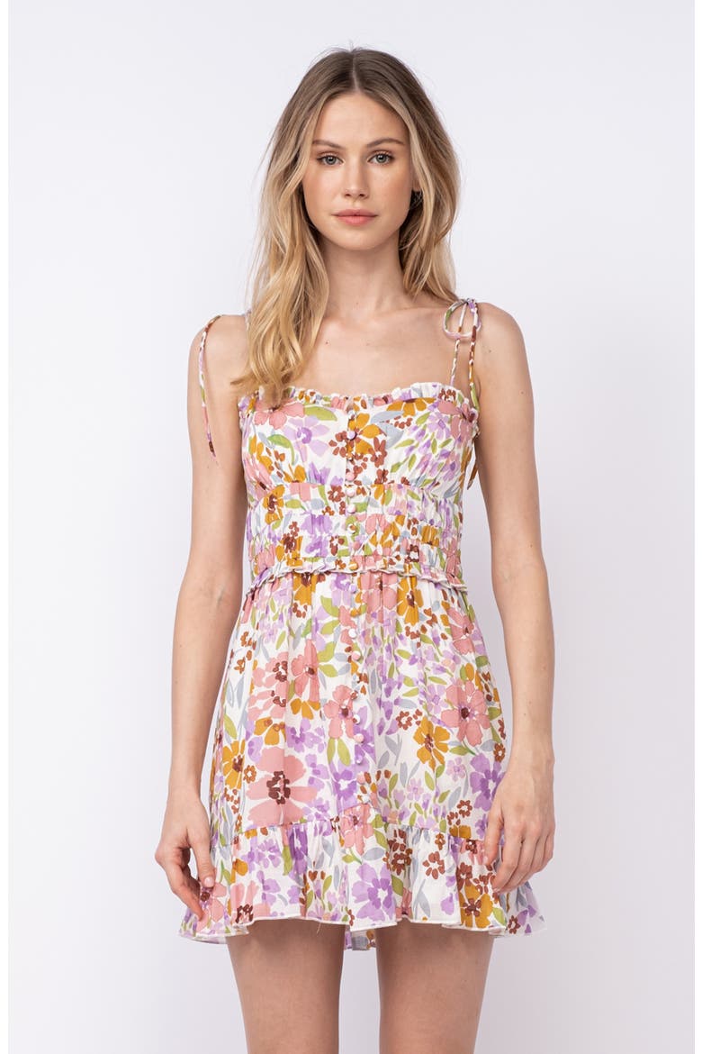 Tie Strap Minidress, Alternate, color, LIGHT PURPLE