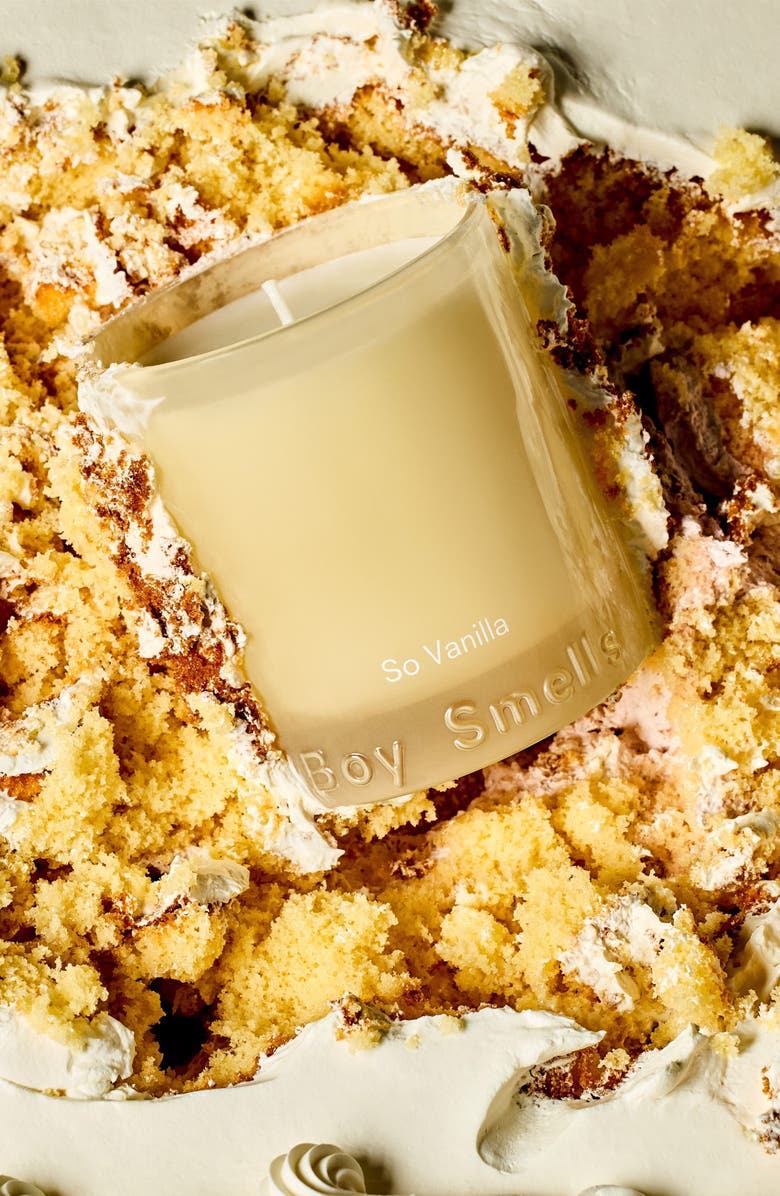 Boy Smells So Vanilla Candle, Alternate, color, 