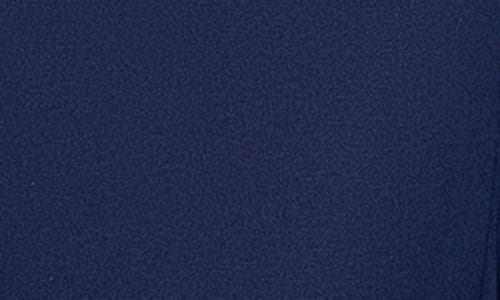 Xscape Evenings Embellished Illusion Yoke Column Gown In Blue