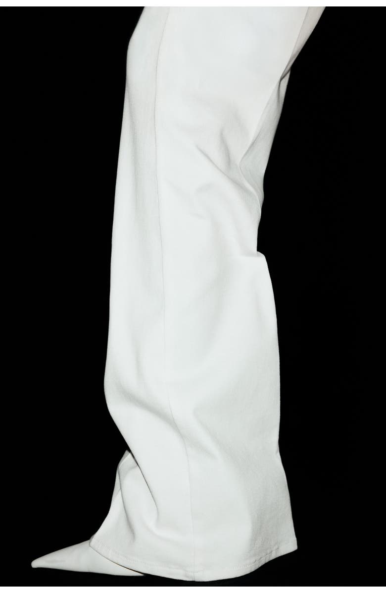 H&M Belted bootcut pants, Alternate, color, White