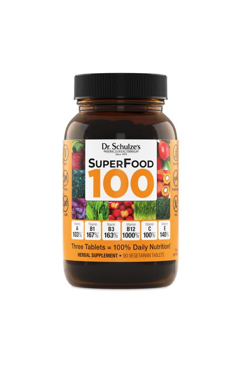 SuperFood 100 Supplement for Overall Wellness, Cellular Nutrition and Energy Support, Gluten-Free, Dairy-Free