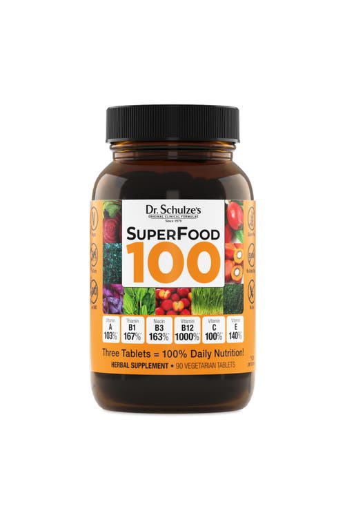 Dr. Schulze's SuperFood 100 Supplement for Overall Wellness, Cellular Nutrition and Energy Support, Gluten-Free, Dairy-Free in Brown at Nordstrom