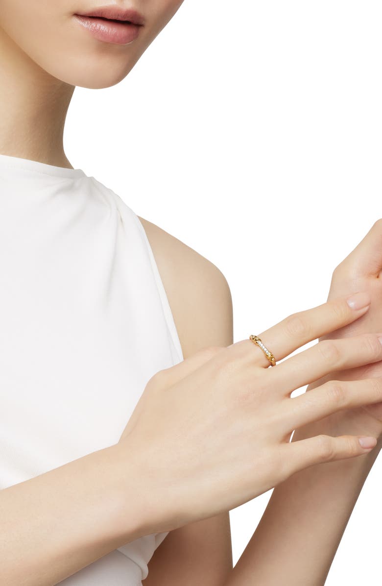 David Yurman Petite Helena Diamond Ring, Alternate, color, Diamond/ Yellow Gold