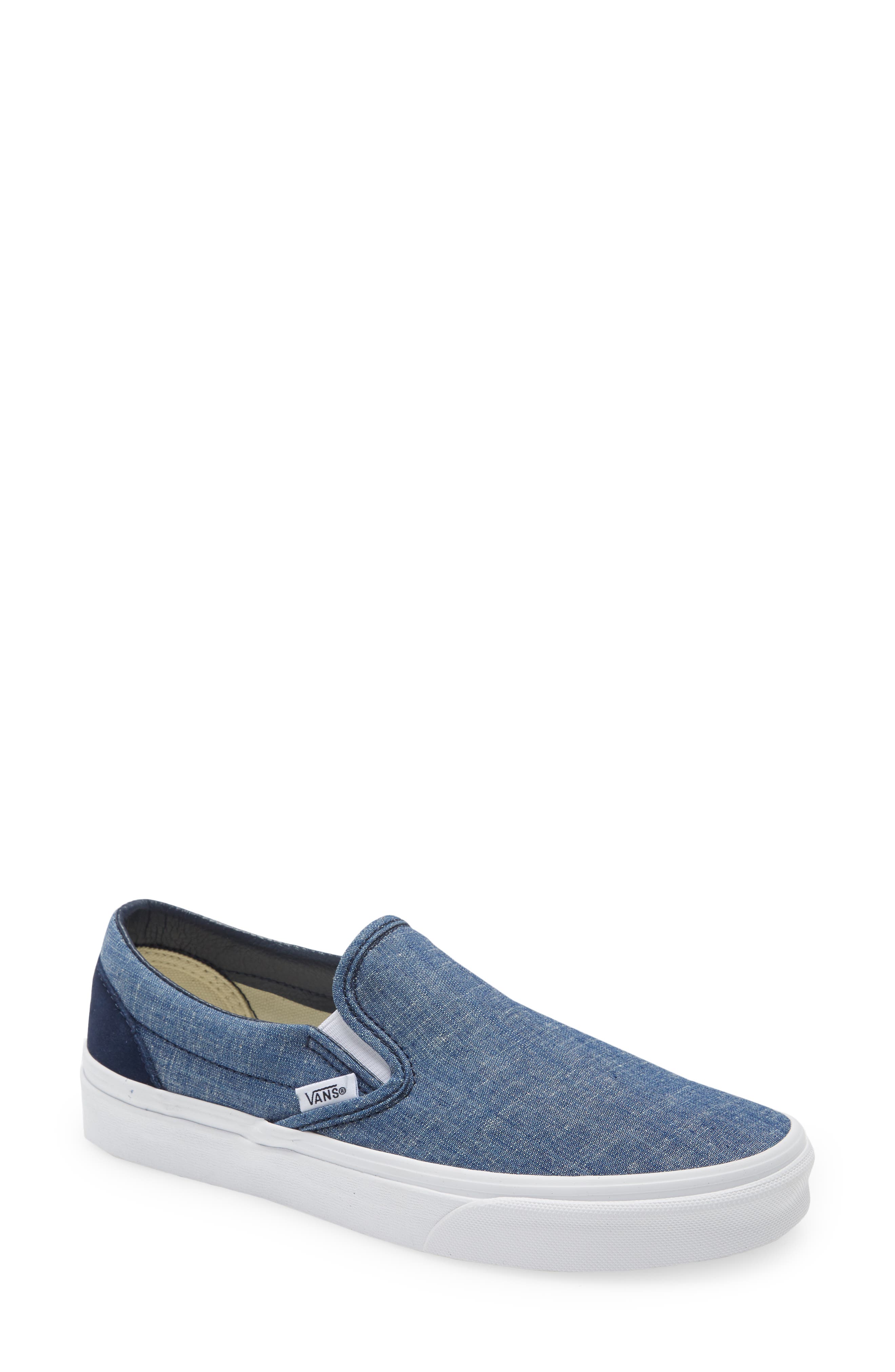Vans Chambray Classic Slip-On Sneaker, Main, color, 