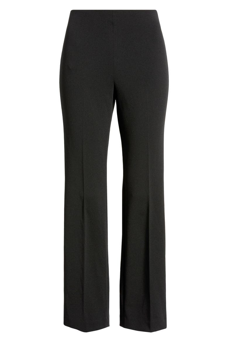 Hollywood Waist Pull-On Kick Flare Pants, Alternate, color, ANNE BLACK