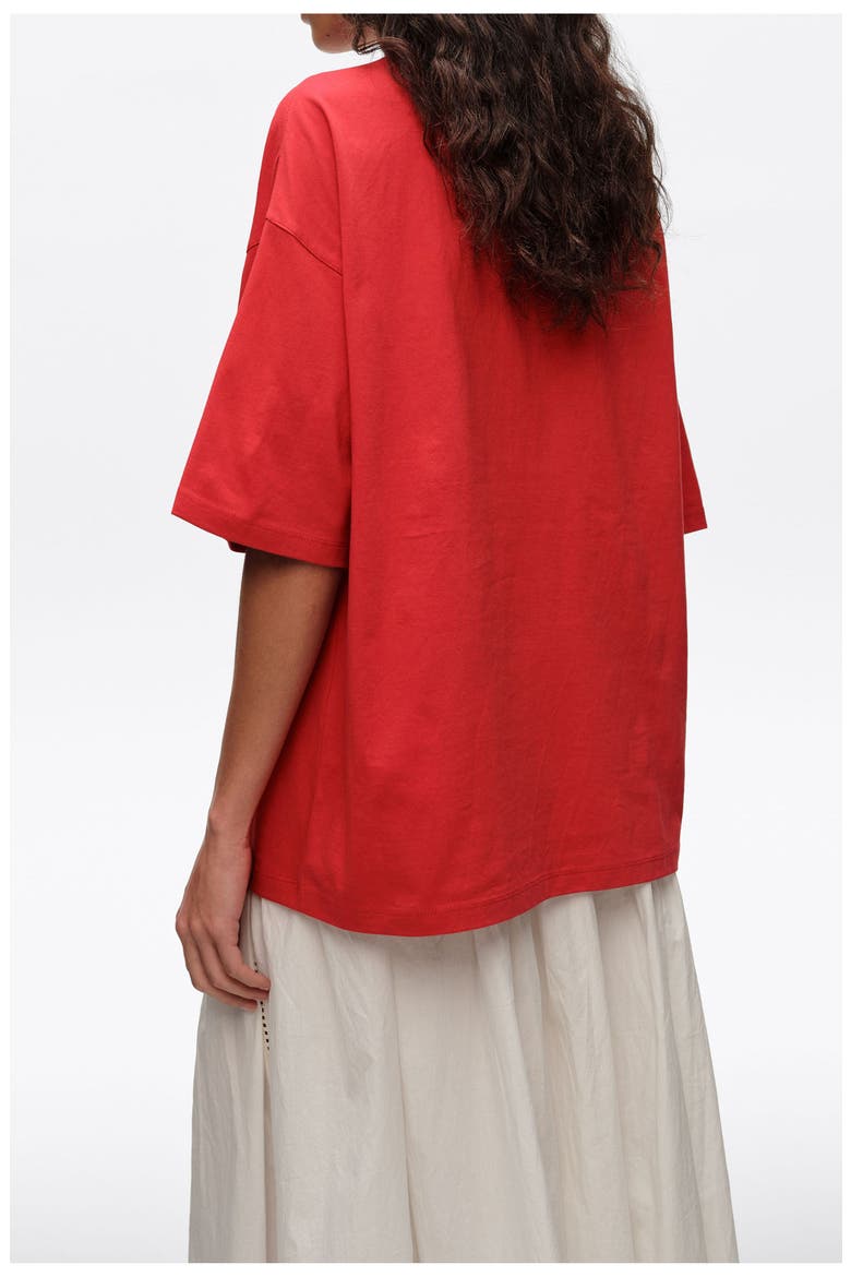 Toweling Logo T-Shirt, Alternate, color, RED