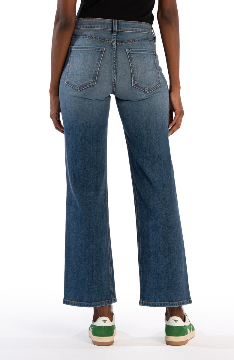 KUT from the Kloth Kelsey High Waist Ankle Inset Kick Flare Jeans, Alternate, color,