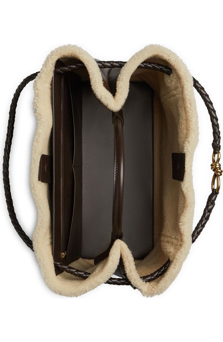 Bottega Veneta Large Andiamo Genuine Shearling Tote, Alternate, color,