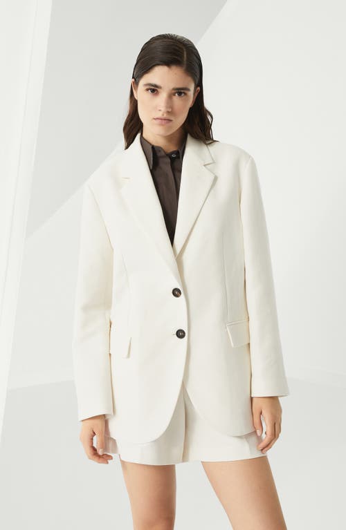 Brunello Cucinelli Cavalry Blazer With Monili In Panama