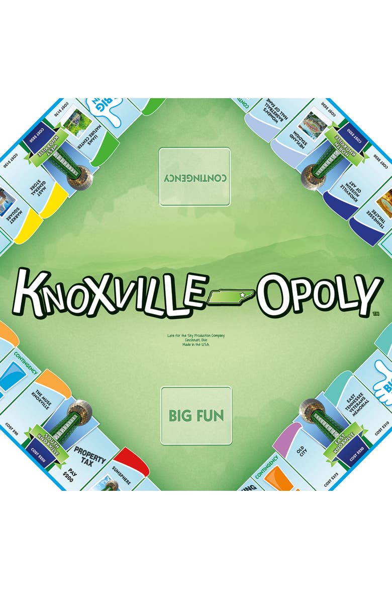 Knoxvilleopoly Monopoly Board Game, Alternate, color, Multicolored