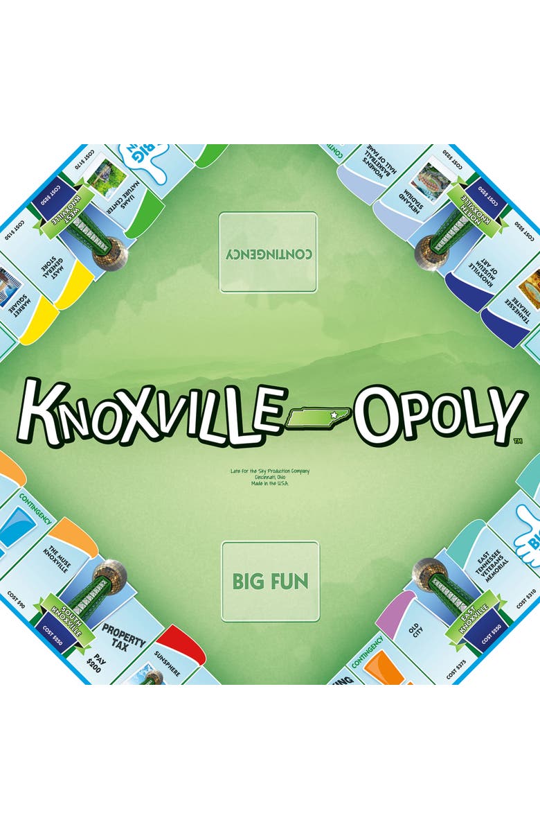 Late for the Sky Knoxvilleopoly Monopoly Board Game, Alternate, color,