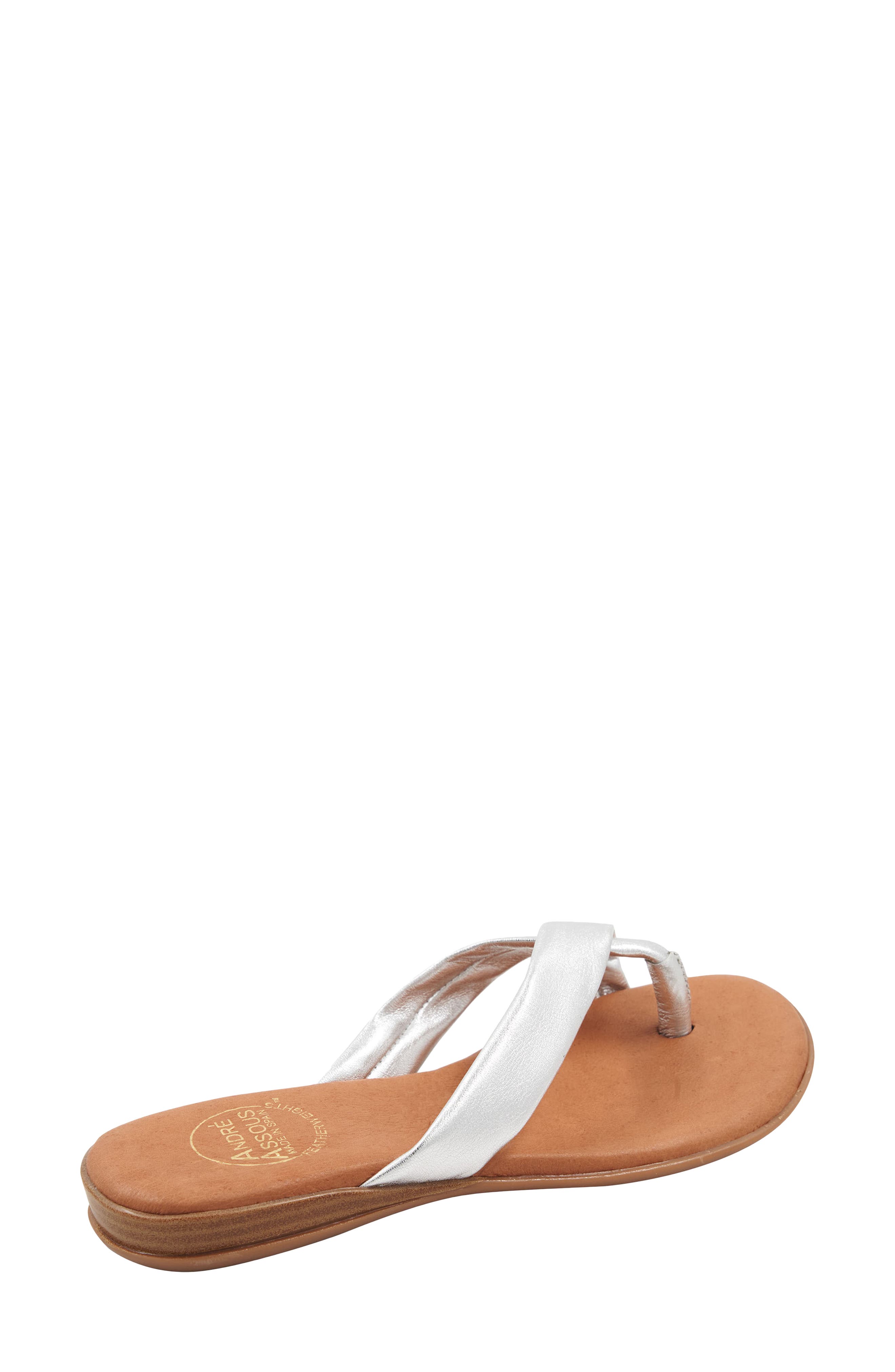 André Assous Nadiya Flip Flop, Alternate, color, Silver