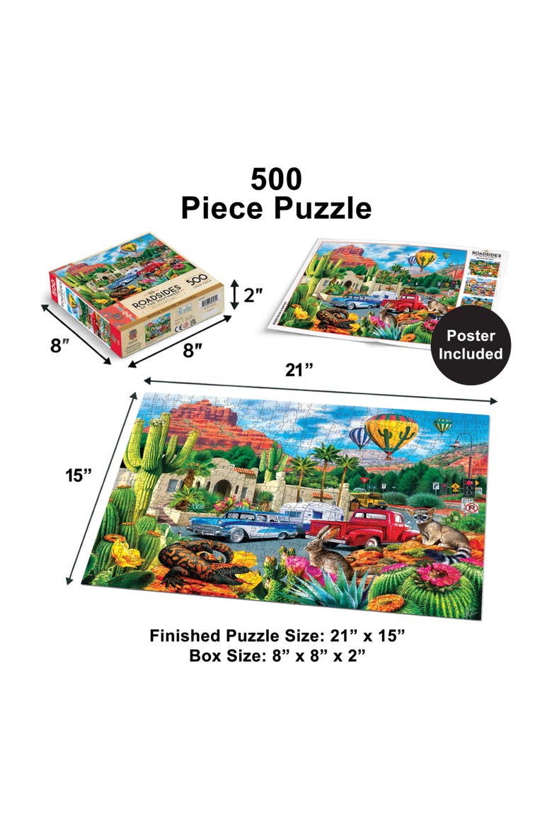 Hot Air & Cool Cars 500 Piece Puzzle, Alternate, color, Multicolor