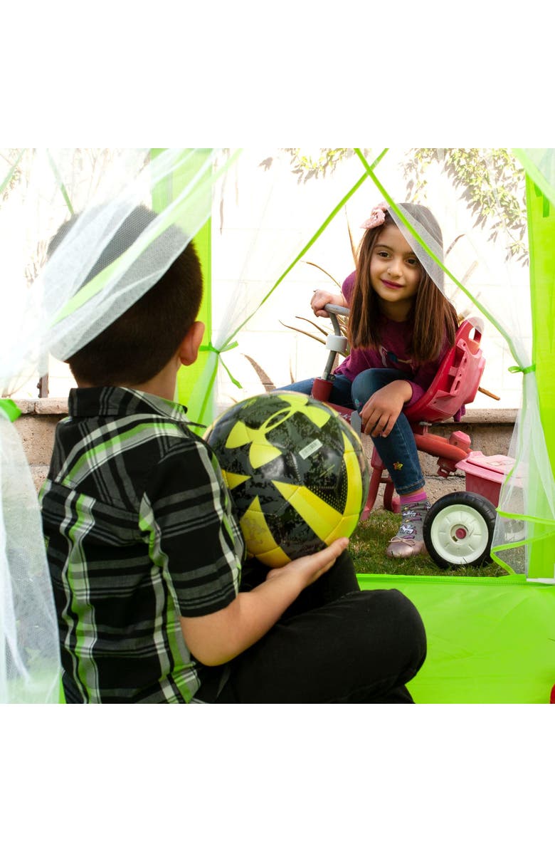 Toynk Green Hexagon Fantasy Castle Play Tent | 53 x 47 x 55 Inches, Alternate, color, Green