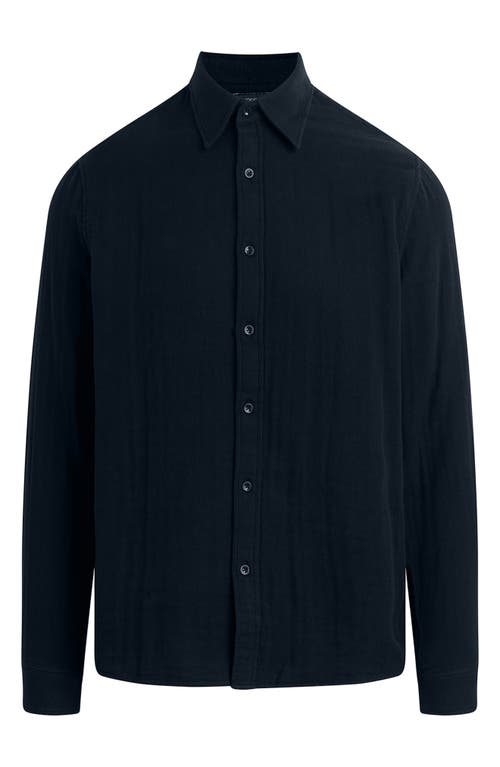 Joe's Cedric Cotton Gauze Button-up Shirt In True Navy