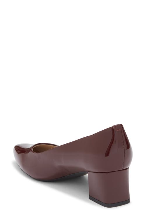 Easy Spirit Nicole Almond Toe Pump In Burgundy