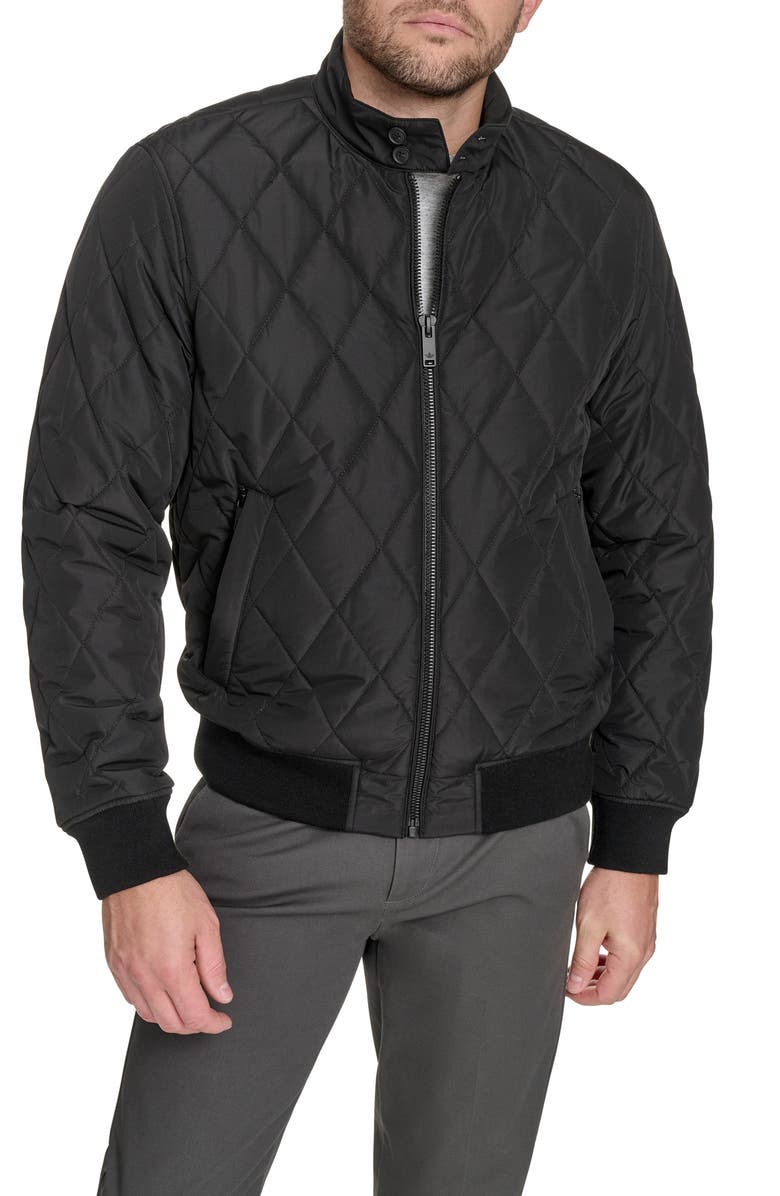 Dockers<sup>®</sup> Quilted Bomber Jacket, Alternate, color, Black