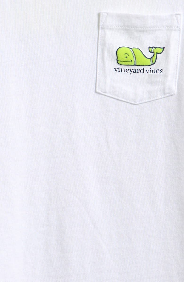 vineyard vines Kids' Tennis Whale Cotton Graphic T-Shirt, Alternate, color, White Cap
