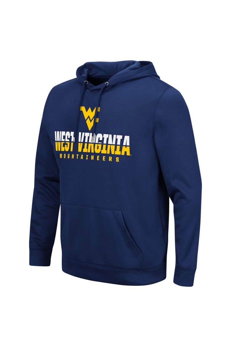 Men's Colosseum Navy West Virginia Mountaineers Lantern Pullover Hoodie, Alternate, color, Navy