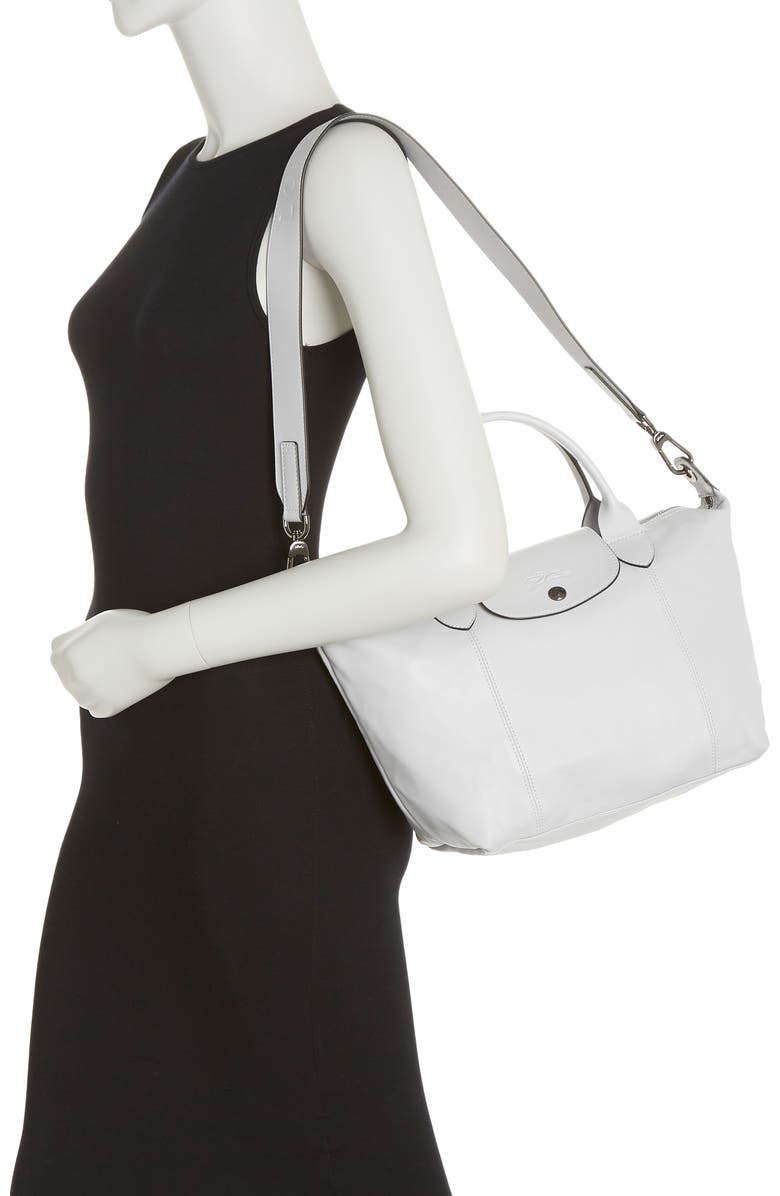 Longchamp Le Pliage Leather Top Handle Bag, Alternate, color,