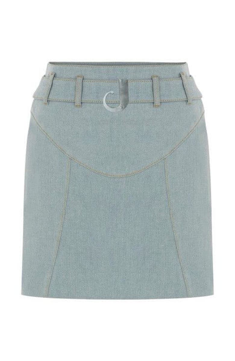 Jendue Monte Belted Denim Skirt, Alternate, color,