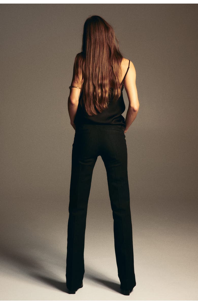 H&M Flared High Jeans, Alternate, color, Denim Black