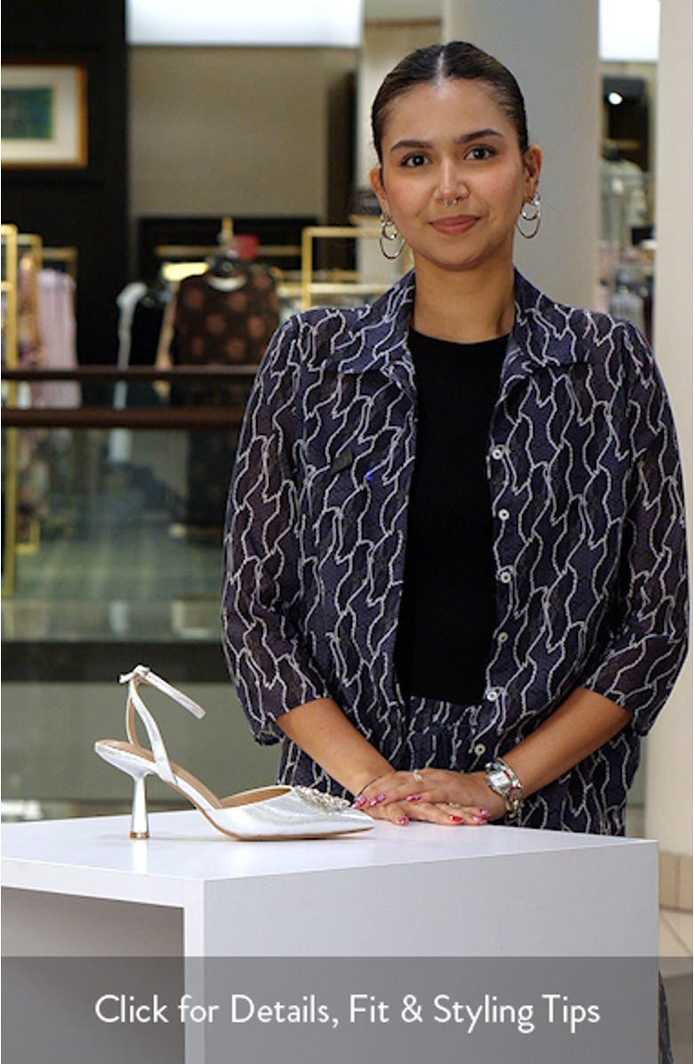 Ipany Ankle Strap Metallic Pump, sales video thumbnail