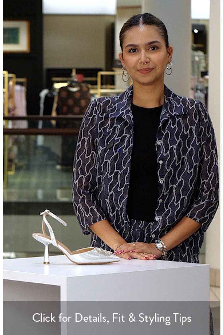 Ipany Ankle Strap Metallic Pump video