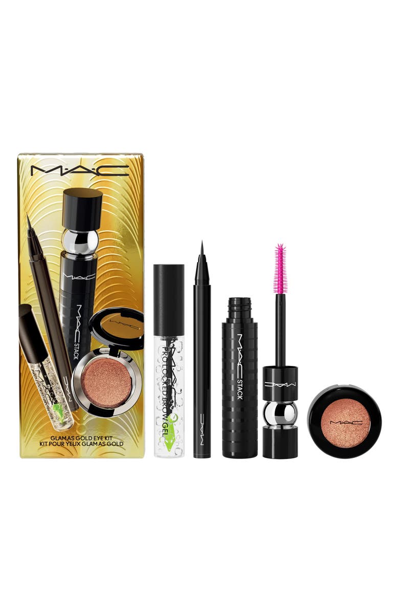 MAC Cosmetics 4-Piece Glam As Gold Holiday Gift Set for Eyes (Limited Edition) $103 Value, Alternate, color, 