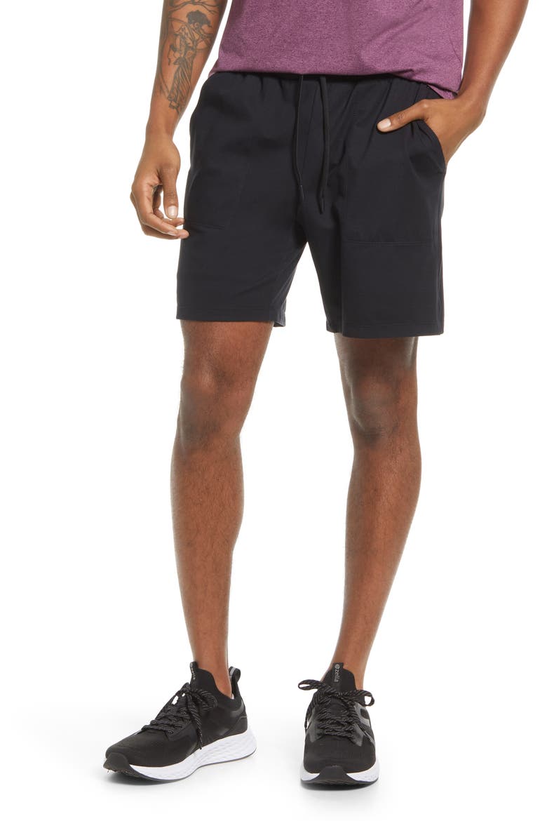 Live-In Pocket Shorts, Main, color, BLACK