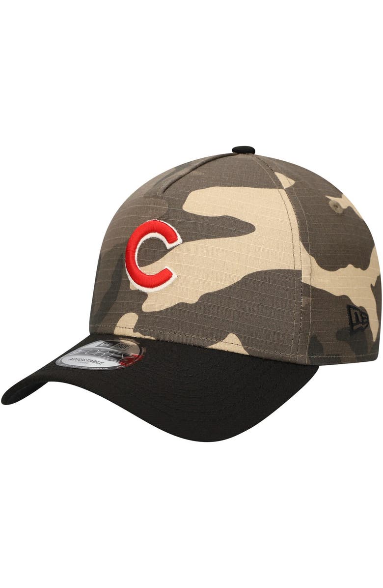 New Era Men's New Era Chicago Cubs Camo Crown A-Frame 9FORTY Adjustable Hat, Alternate, color, Camo