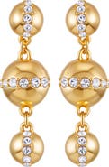 Vince Camuto Crystal Circle Drop Earrings