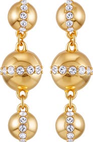 Vince Camuto Crystal Circle Drop Earrings