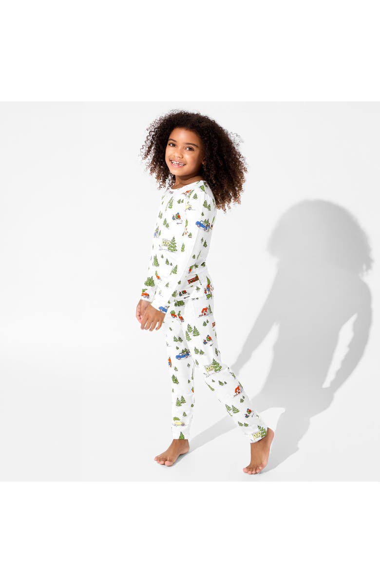 Bellabu Bear Kids' Christmas Tree Farm Set of 2 Piece Pajamas, Alternate, color, Christmas Tree Farm