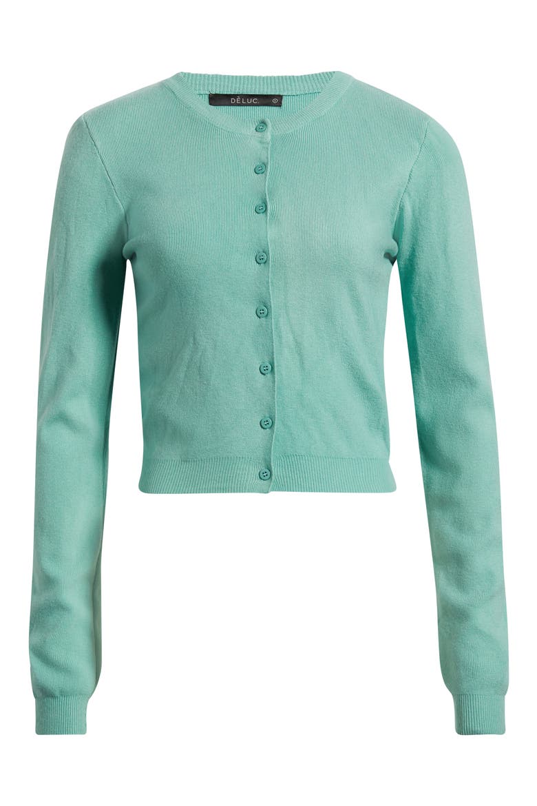 Clark Crop Cardigan, Main, color, MINT
