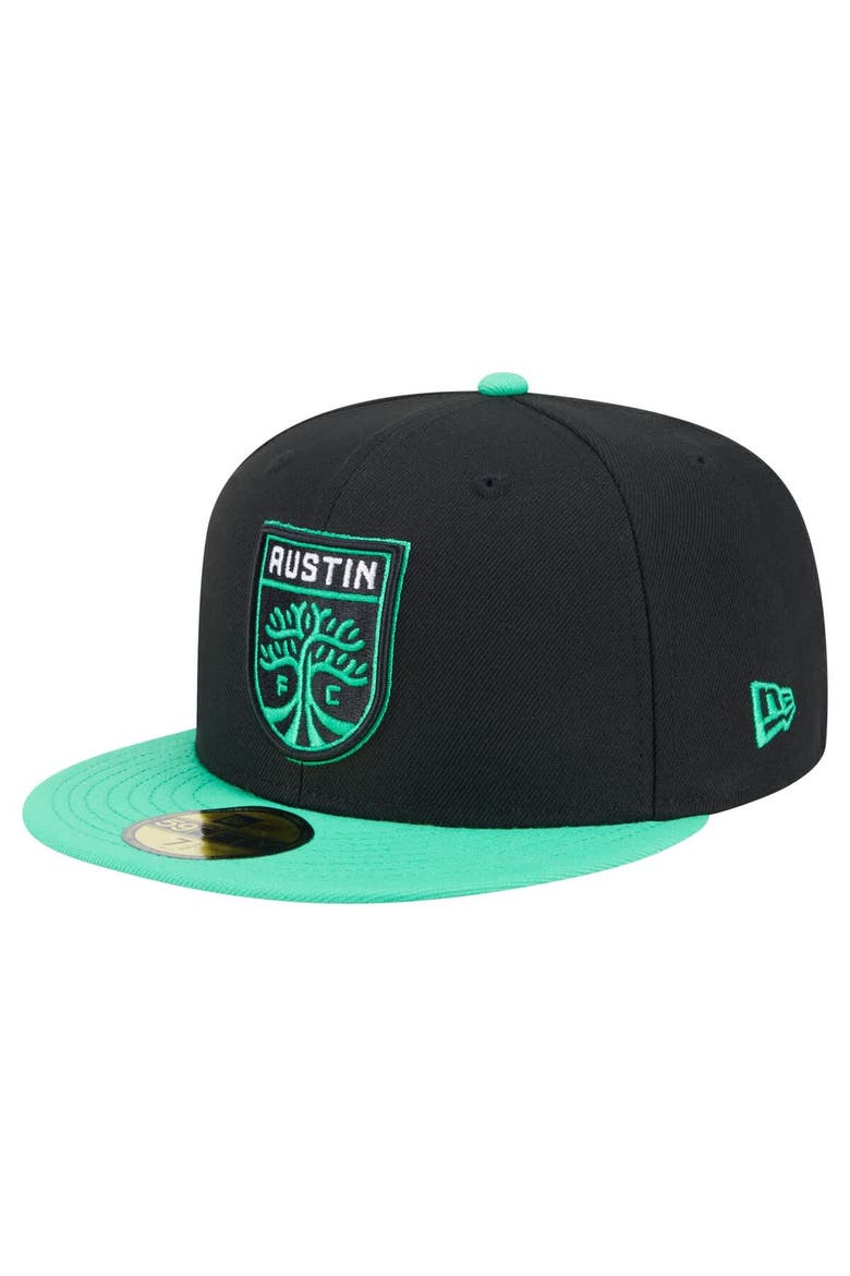 Men's New Era  Black Austin FC 2025 Kickoff 59FIFTY Fitted Hat, Alternate, color, Black