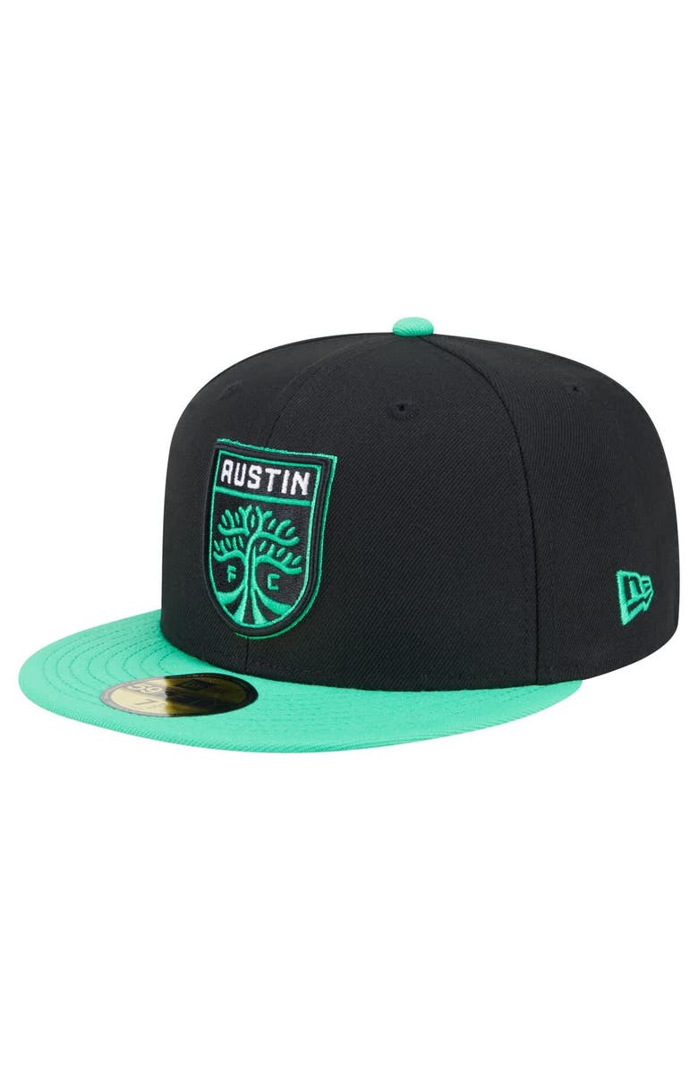 New Era Men's New Era Black Austin FC 2025 Kickoff 59FIFTY Fitted Hat, Alternate, color, Black