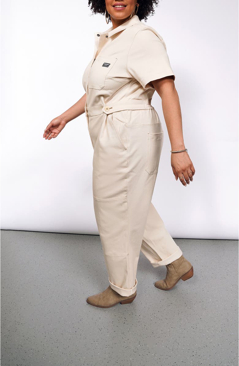 WILDFANG Essential Denim High Waisted Coverall, Alternate, color, 