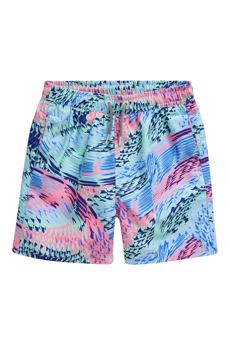 Kids' Zmiya Board Shorts, Main, color, BLUE/ PINK