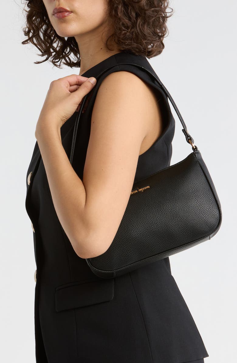 Nanette Lepore Jennah Baguette Shoulder Bag, Alternate, color, Black - Heart Geo Black