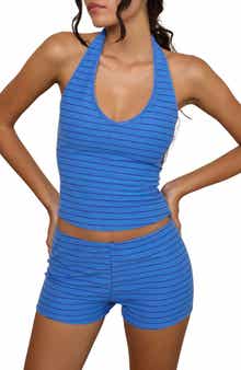 Motel Jules Stripe Halter Top