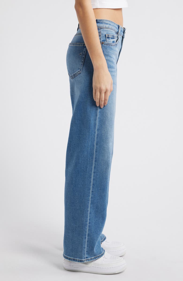 HIDDEN JEANS Wide Leg Dad Jeans, Alternate, color, Med Wash