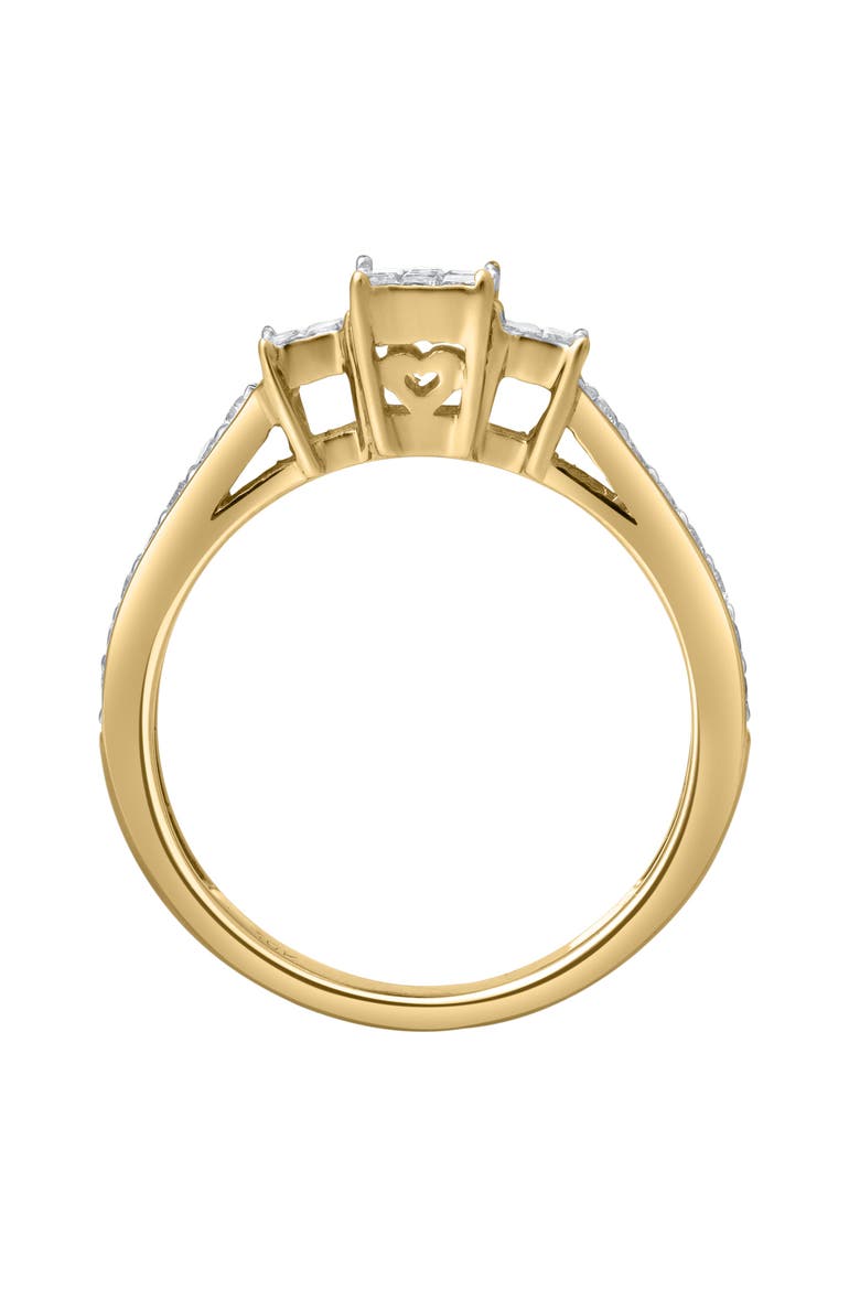 Lumetra 0.55 Ct 10K Gold Diamond Ring, Alternate, color, 10K White Gold