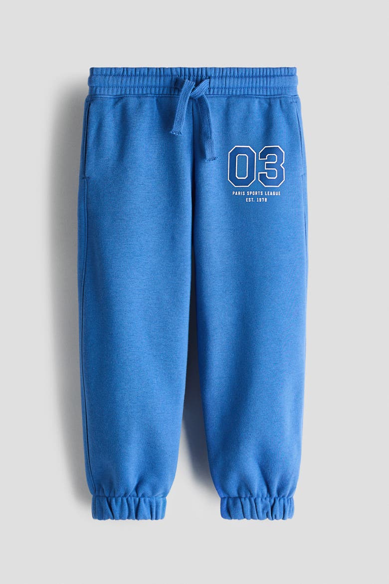 Embroidery-detail Joggers, Main, color, Blue