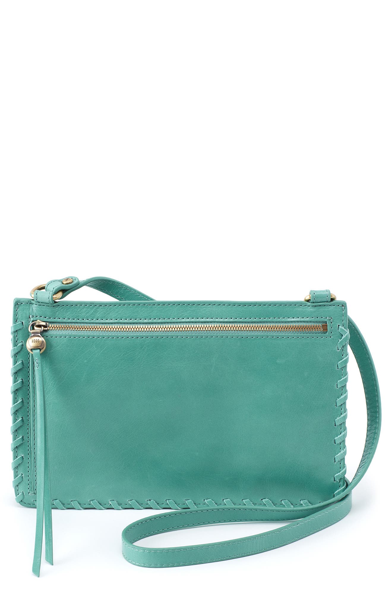 Evoke Leather Crossbody Bag, Main, color, SEAFOAM