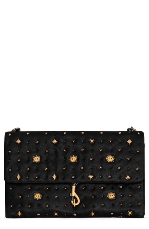 Edie Large Shoulder Bag with Evil Eye Studs