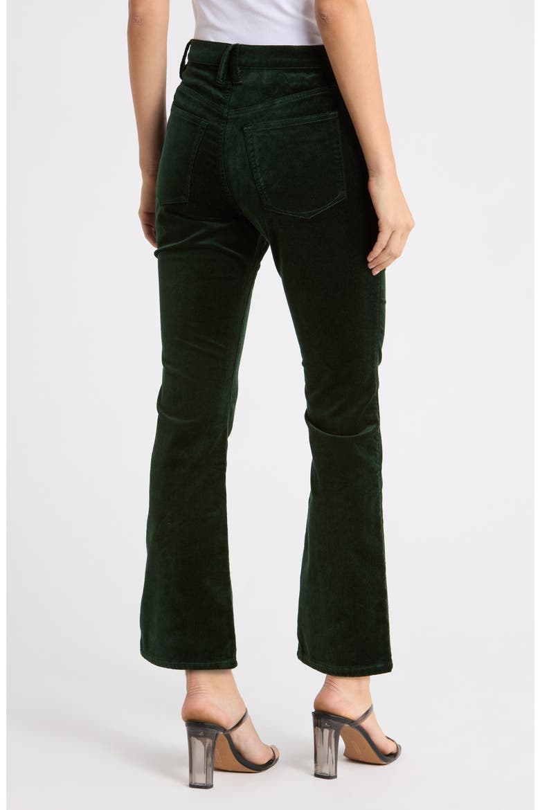 Velvet Good High Rise Kick Flare Jeans, Alternate, color, PINE GREEN003