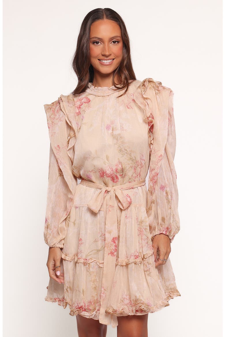 Phaedra Ruffle Long Sleeve Dress, Alternate, color, SOFT ROSE