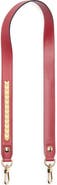 Longchamp Metallic Embroidered Leather Shoulder Strap