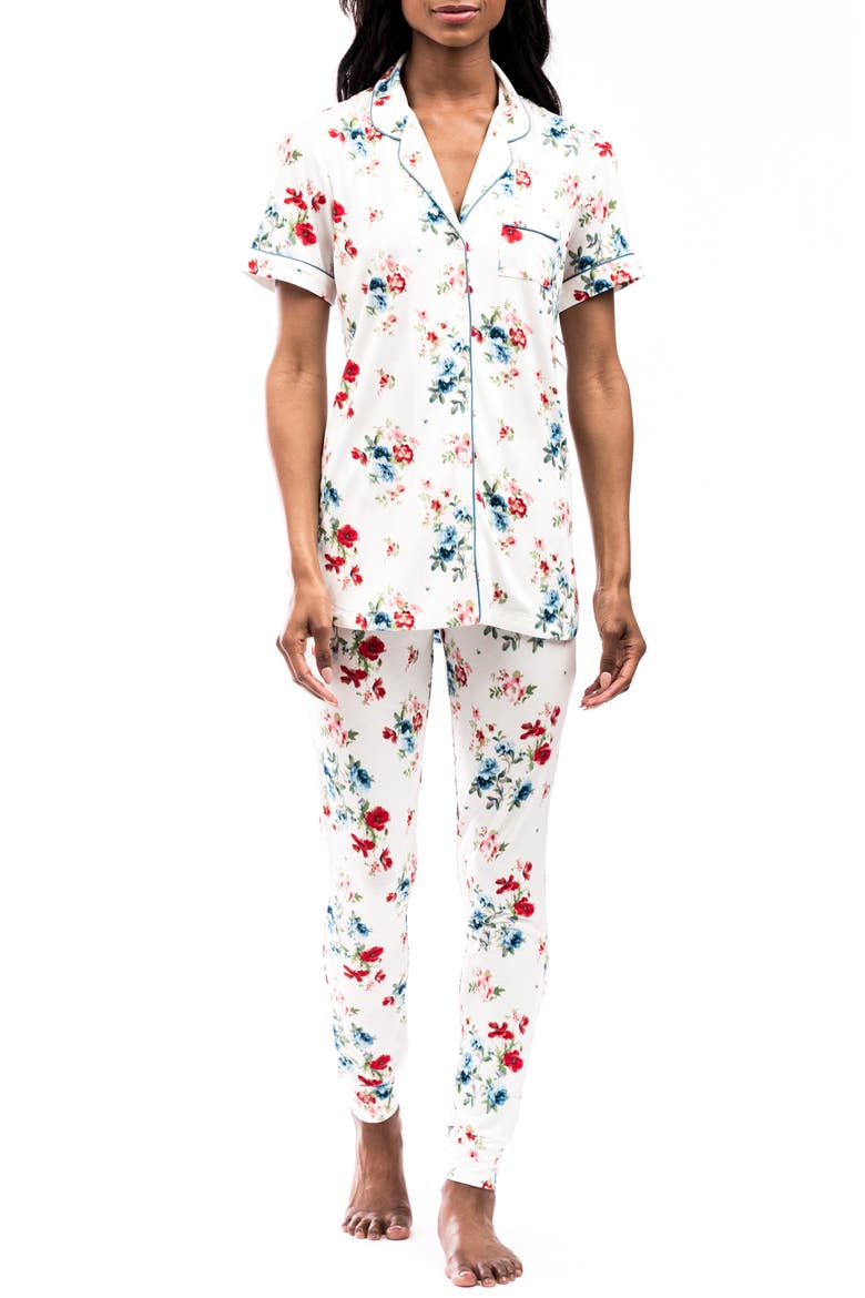 Knit Pajamas, Main, color, IVORY BOUQUET